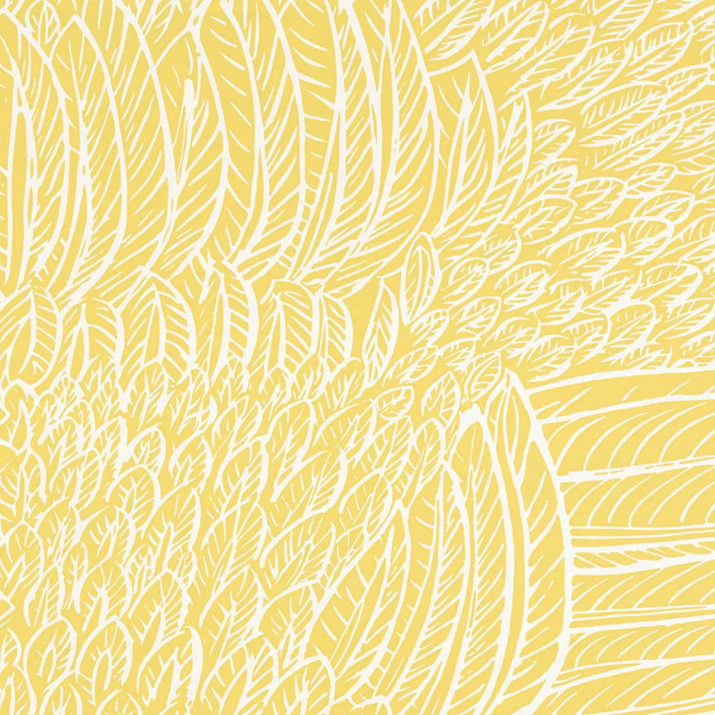 Featherfest Wallpaper - Citron