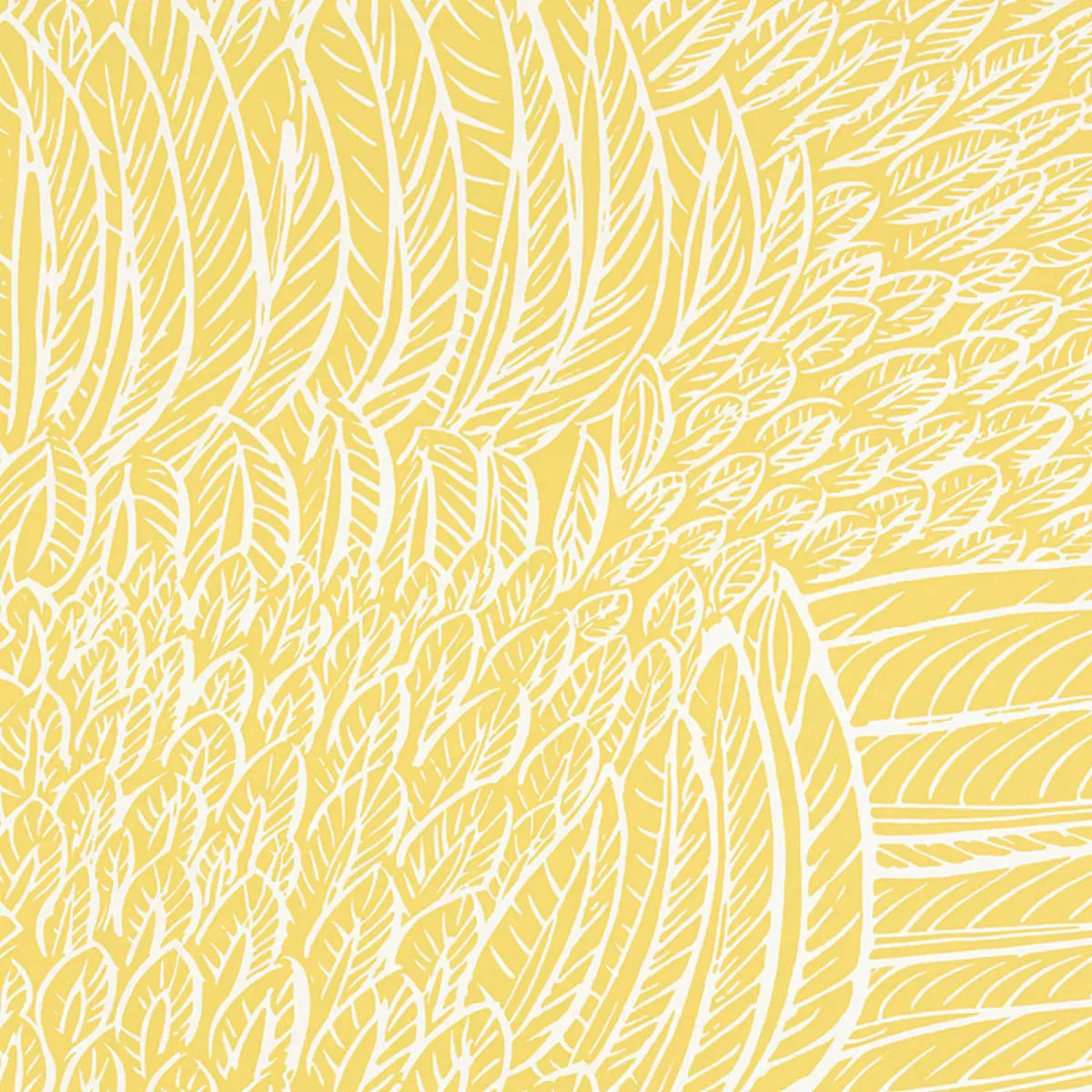 Featherfest Wallpaper - Citron