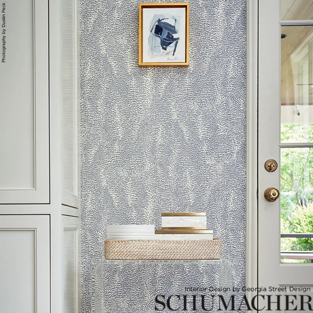 Drizzle Wallpaper in an interior setting