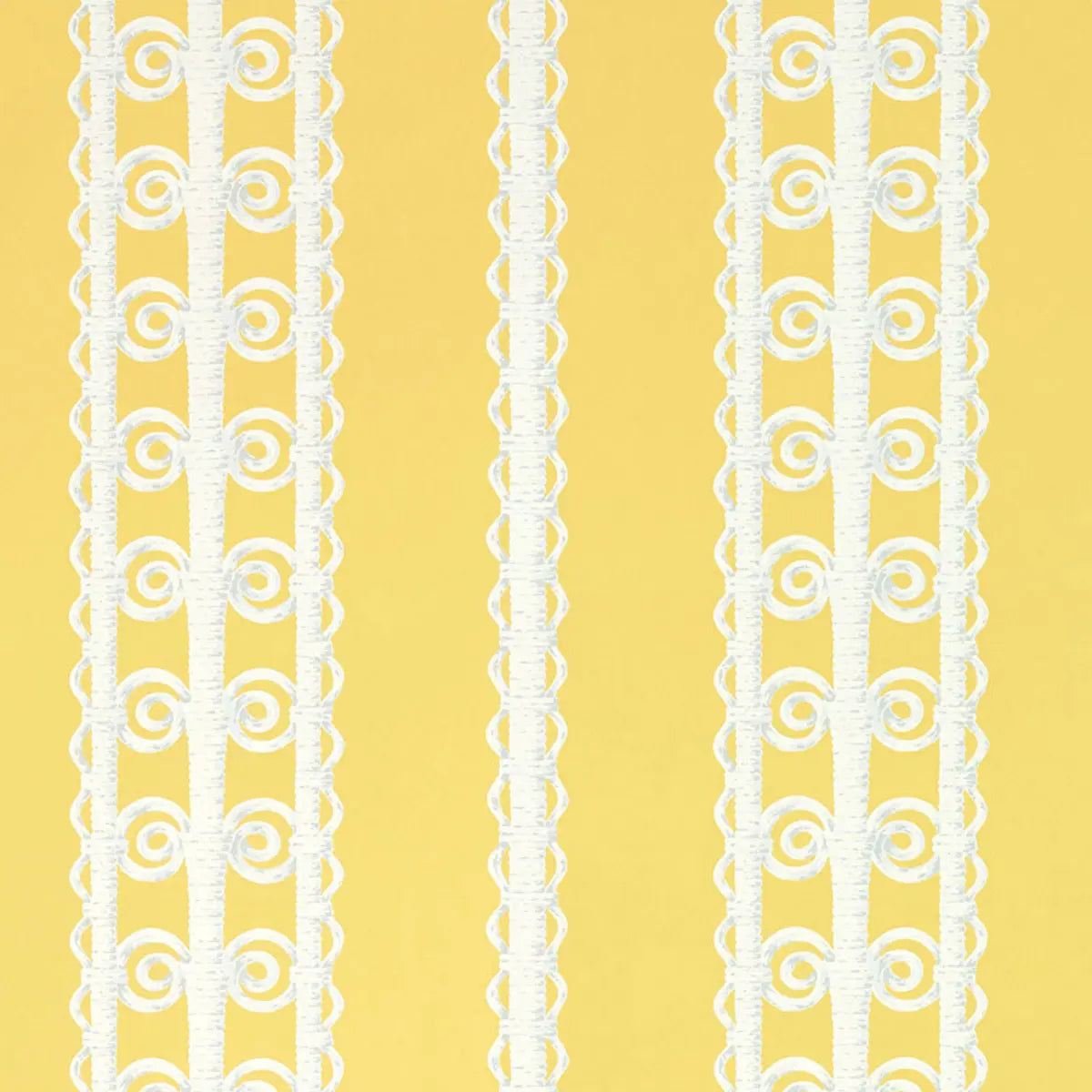 Wicker Stripe Wallpaper - Lemon Blossom