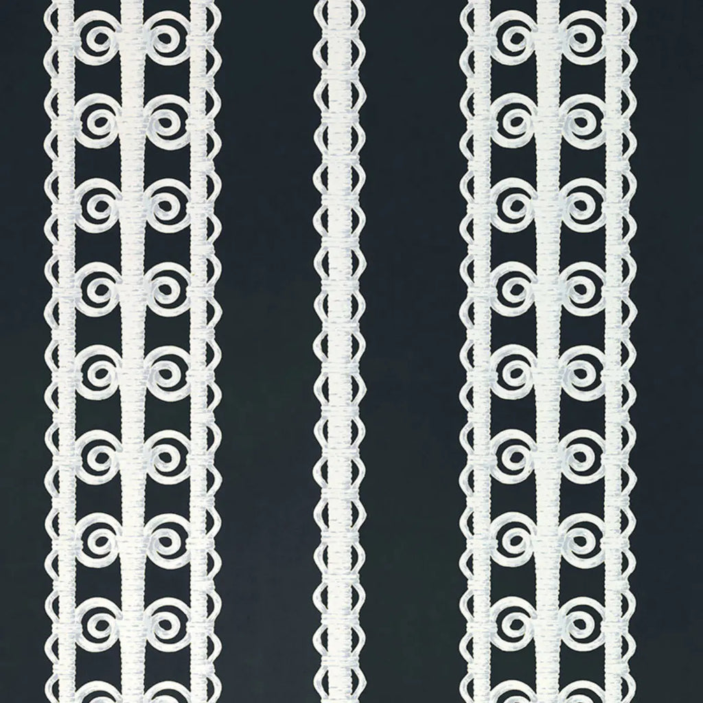 Wicker Stripe Wallpaper - Licorice