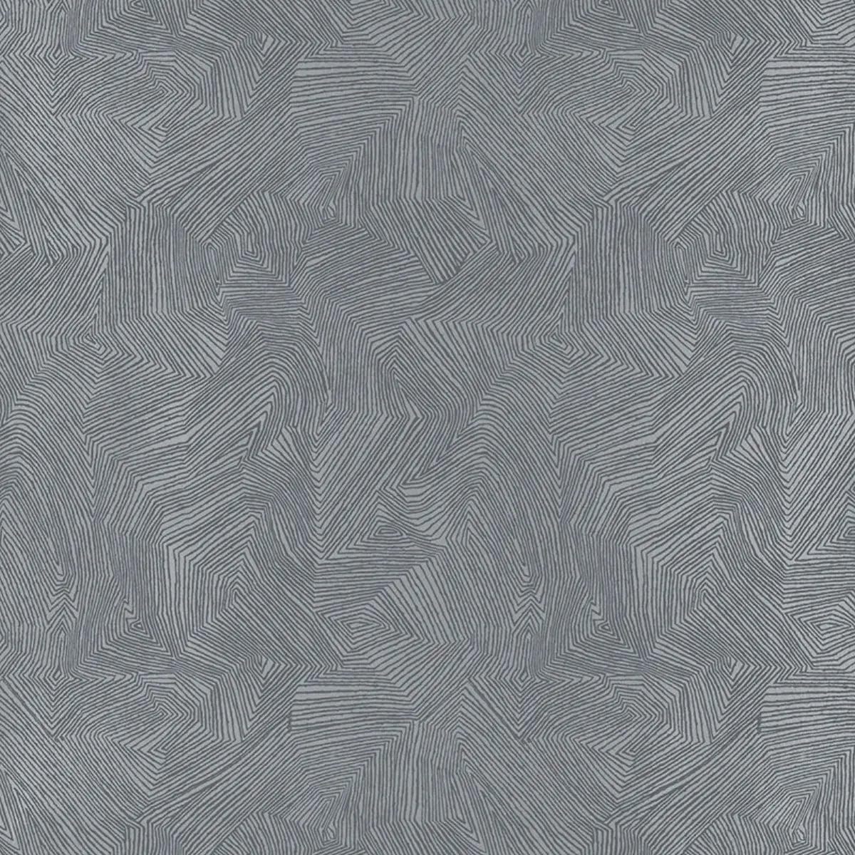Labyrinth Metallic Wallpaper - Mercury