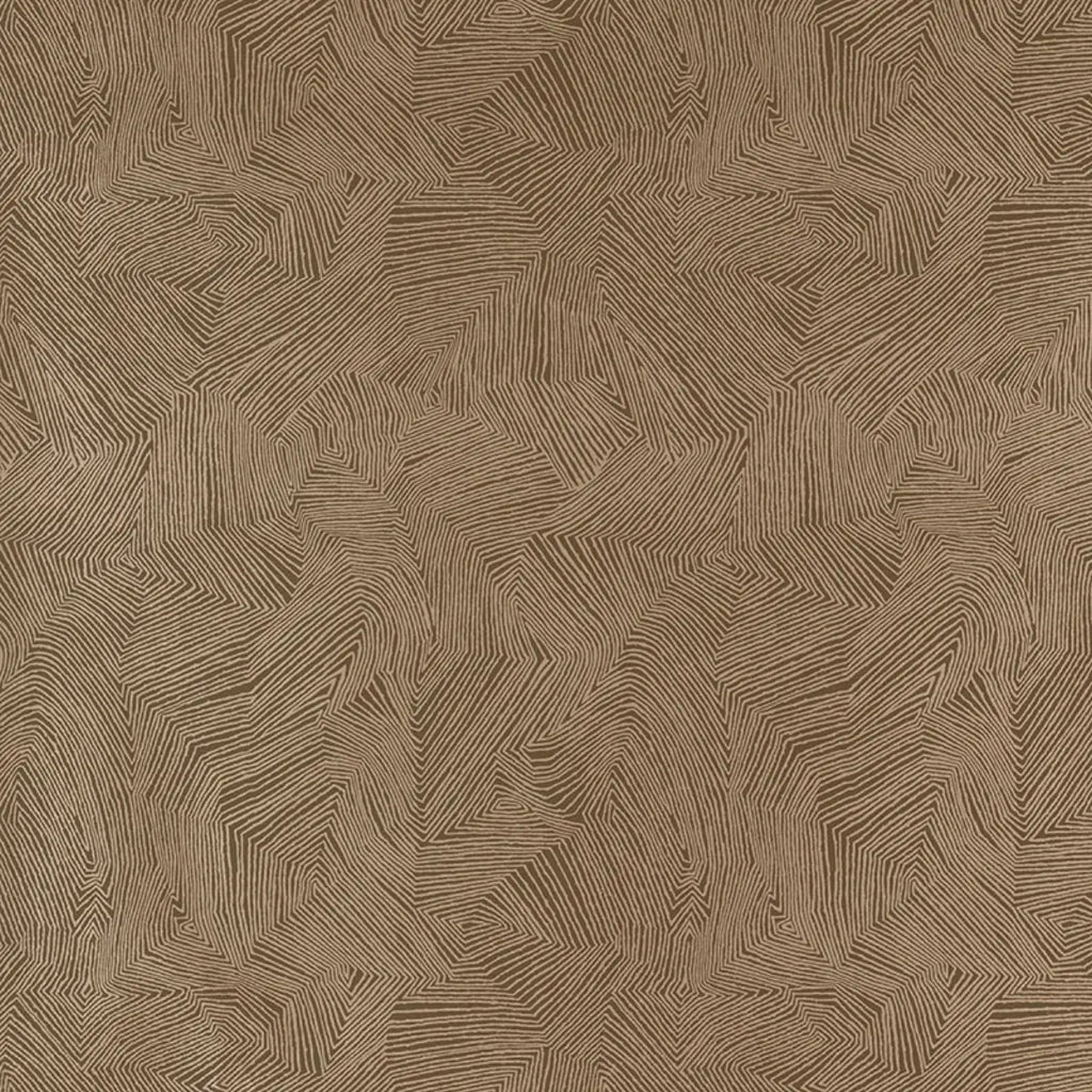 Labyrinth Metallic Wallpaper in an interior setting