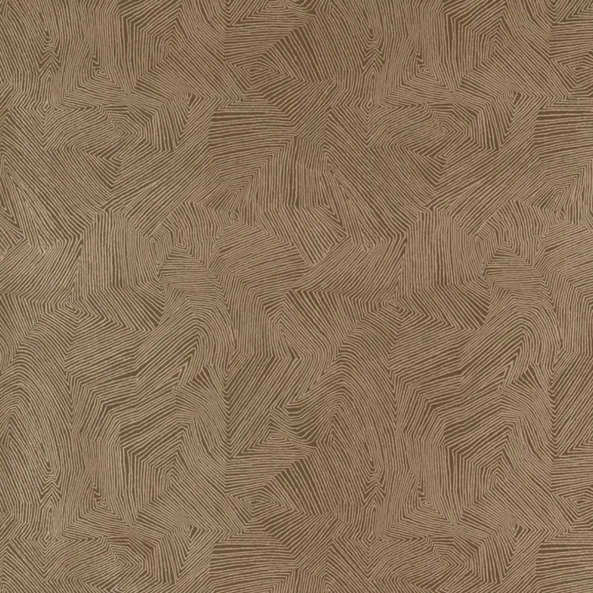 Labyrinth Metallic Wallpaper in an interior setting