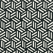 Load image into Gallery viewer, Tumbling Blocks Wallpaper - Black
