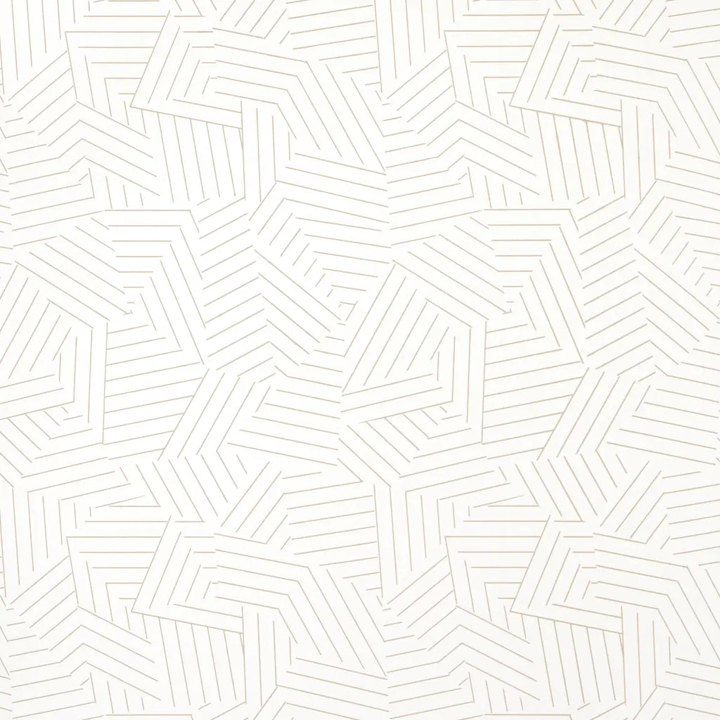 Deconstructed Stripe Wallpaper - Greige