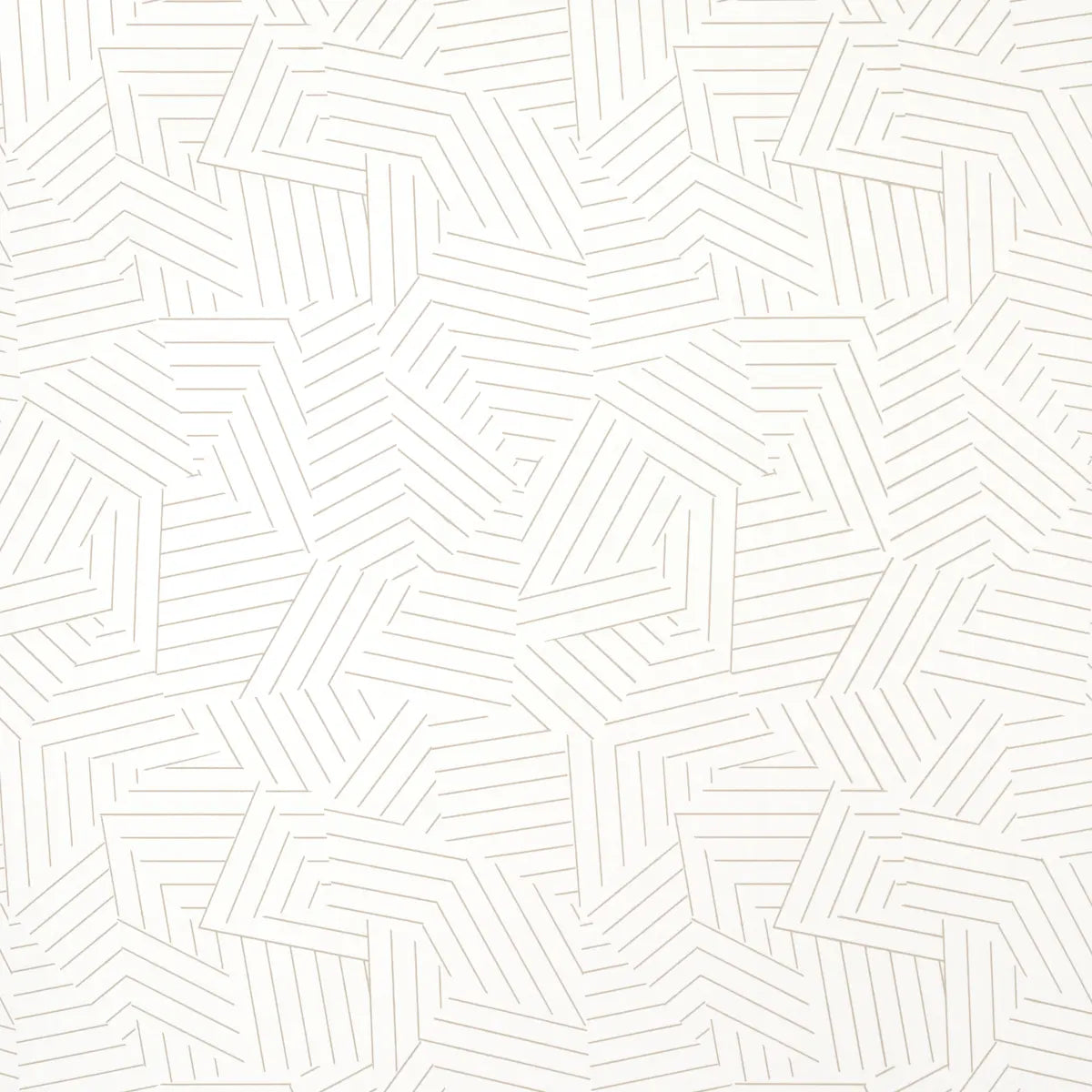 Deconstructed Stripe Wallpaper - Greige