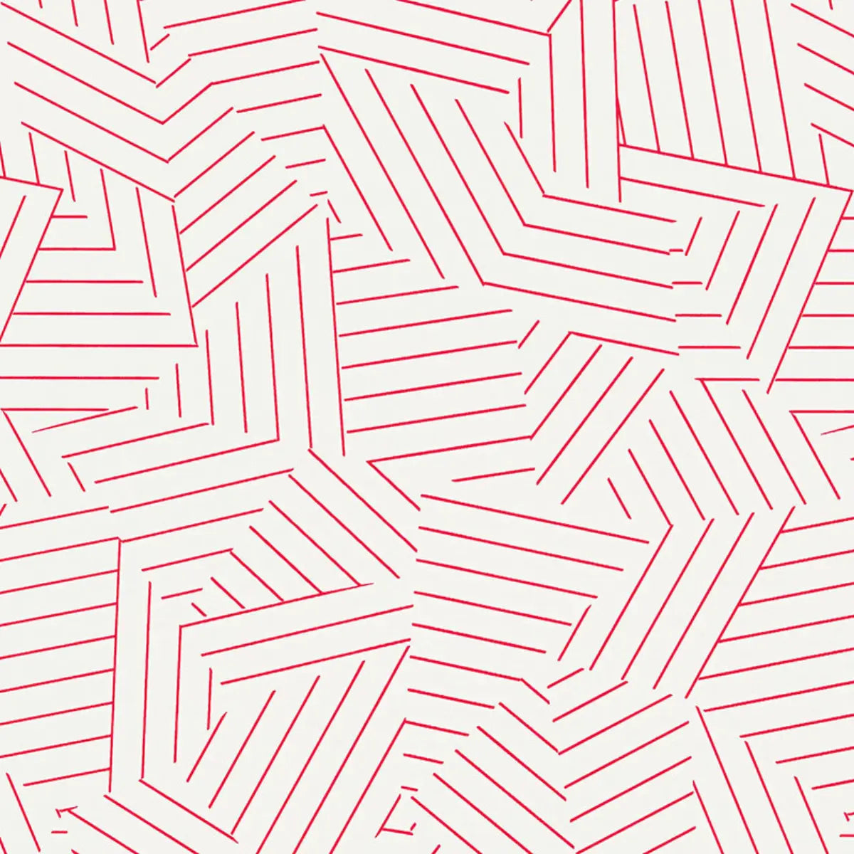 Deconstructed Stripe Wallpaper - Red