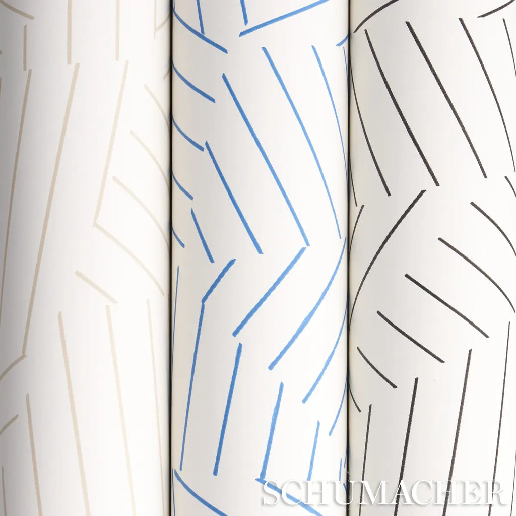 Deconstructed Stripe Wallpaper in an interior setting