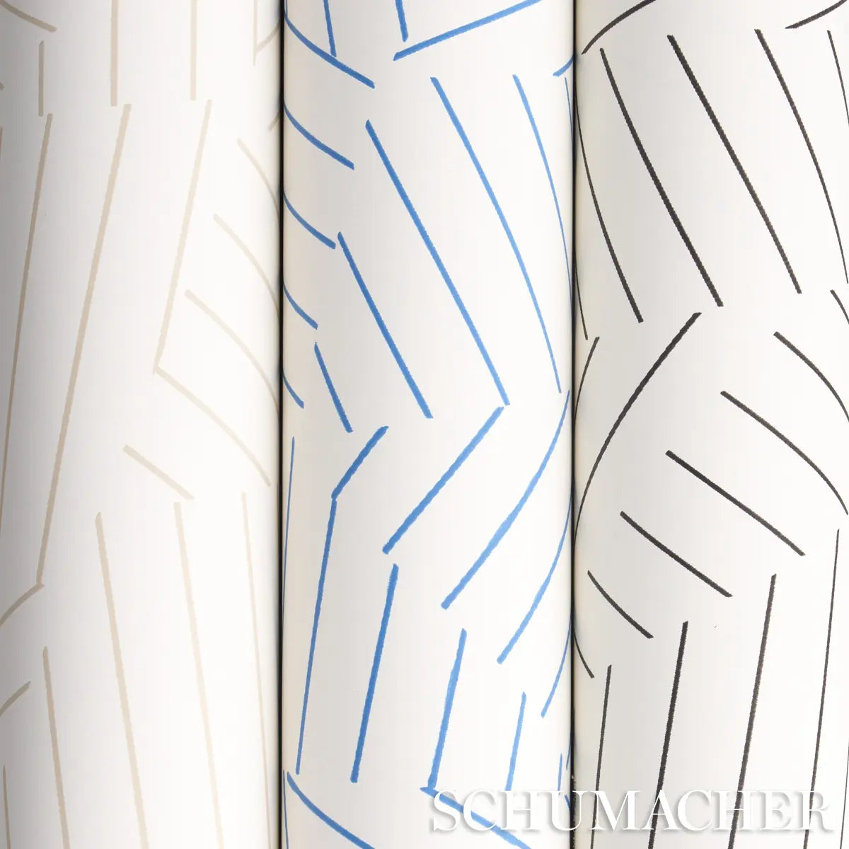Deconstructed Stripe Wallpaper in an interior setting