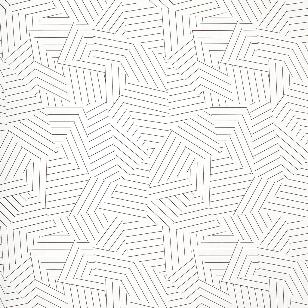 Deconstructed Stripe Wallpaper - Black