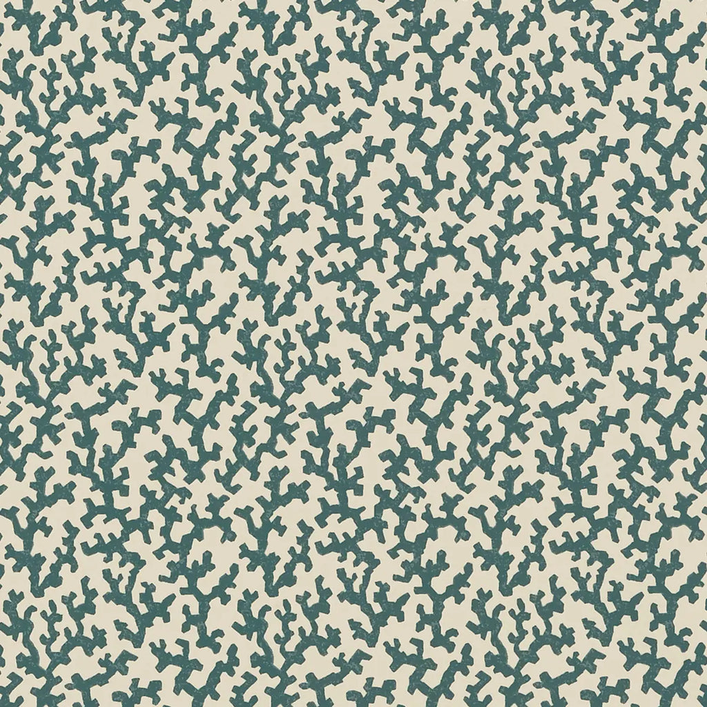 Folly Wallpaper - Peacock Blue