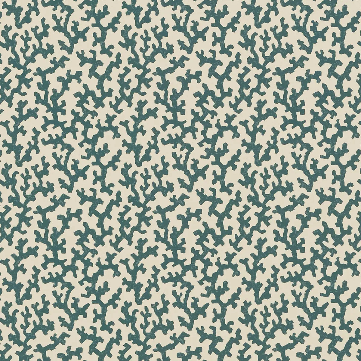Folly Wallpaper - Peacock Blue