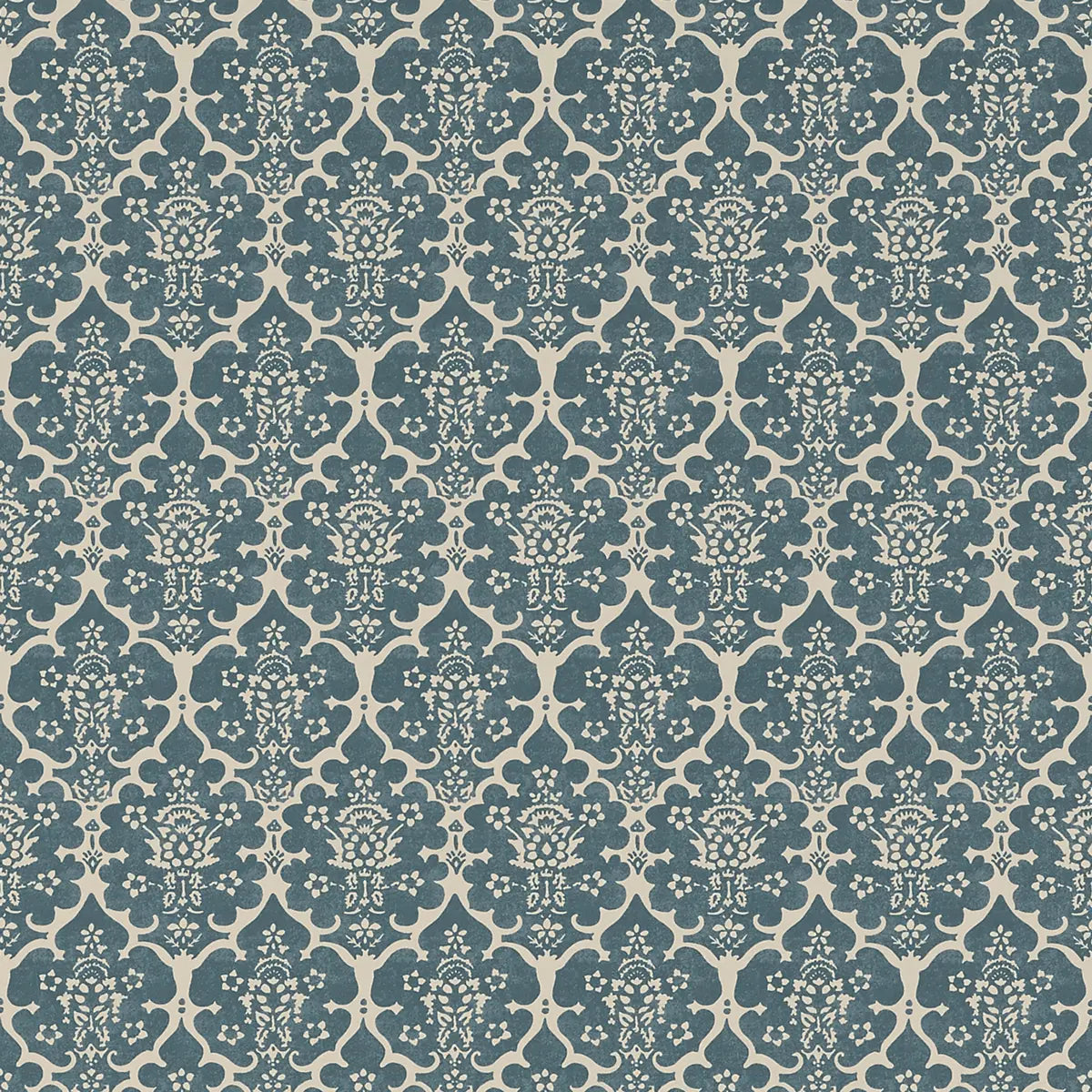 Burley Wallpaper - Peacock Blue