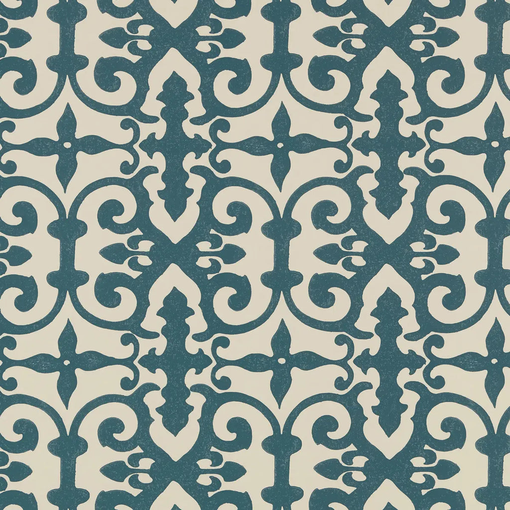 Ferne Park Wallpaper - Peacock Blue