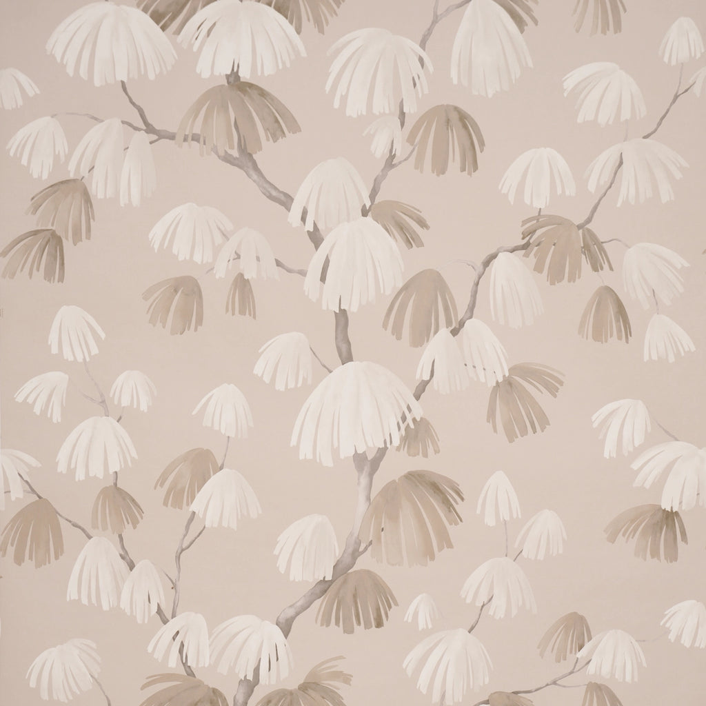 Weeping Pine Wallpaper - Taupe