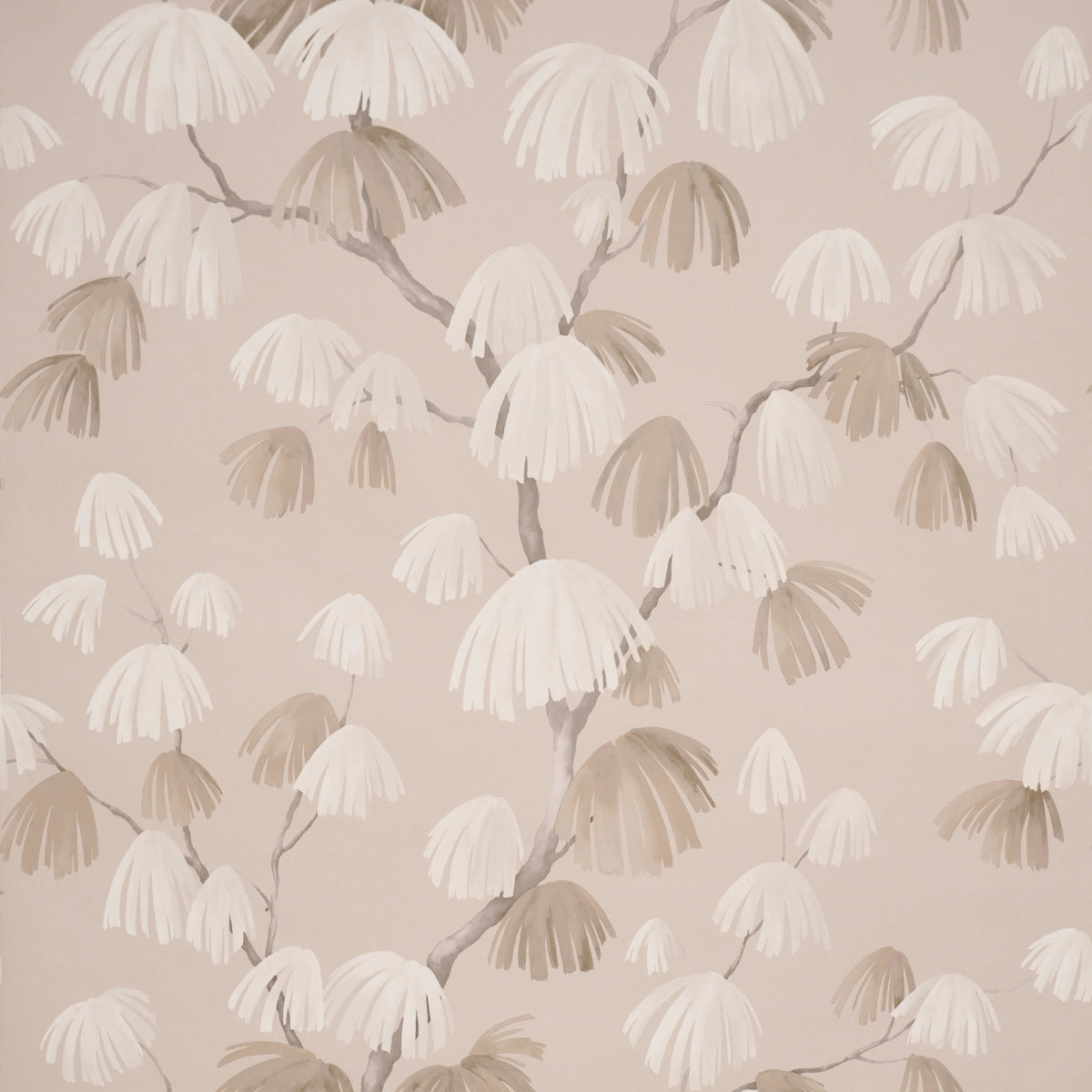 Weeping Pine Wallpaper - Taupe