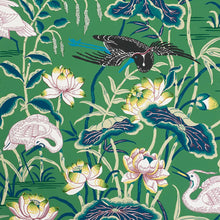 Load image into Gallery viewer, Lotus Garden Wallpaper - Jade