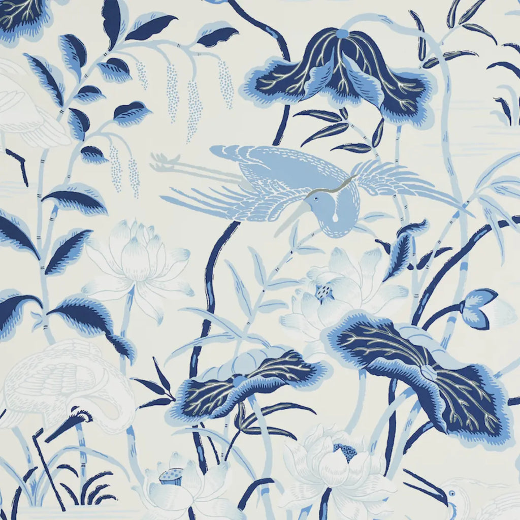 Lotus Garden Wallpaper - Porcelain