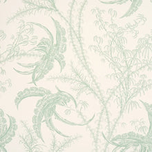 Load image into Gallery viewer, Ocean Toile Wallpaper - Eucalyptus On Linen