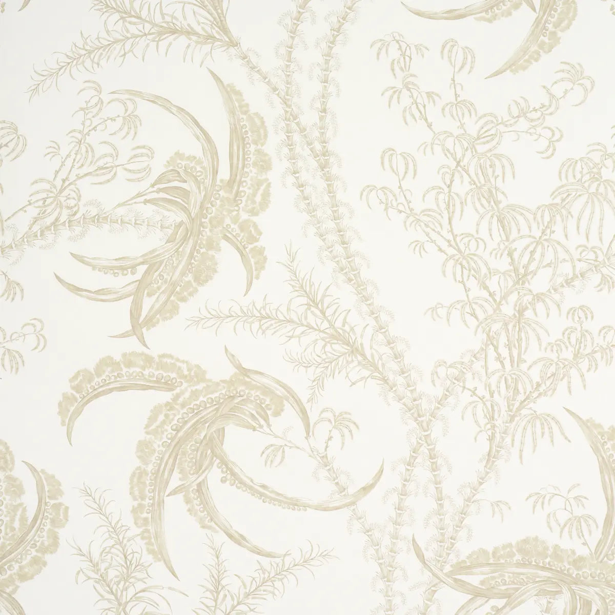Ocean Toile Wallpaper - Sand