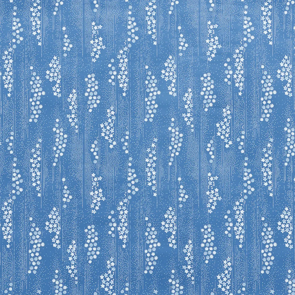 Taki Floral Wallpaper - Indigo