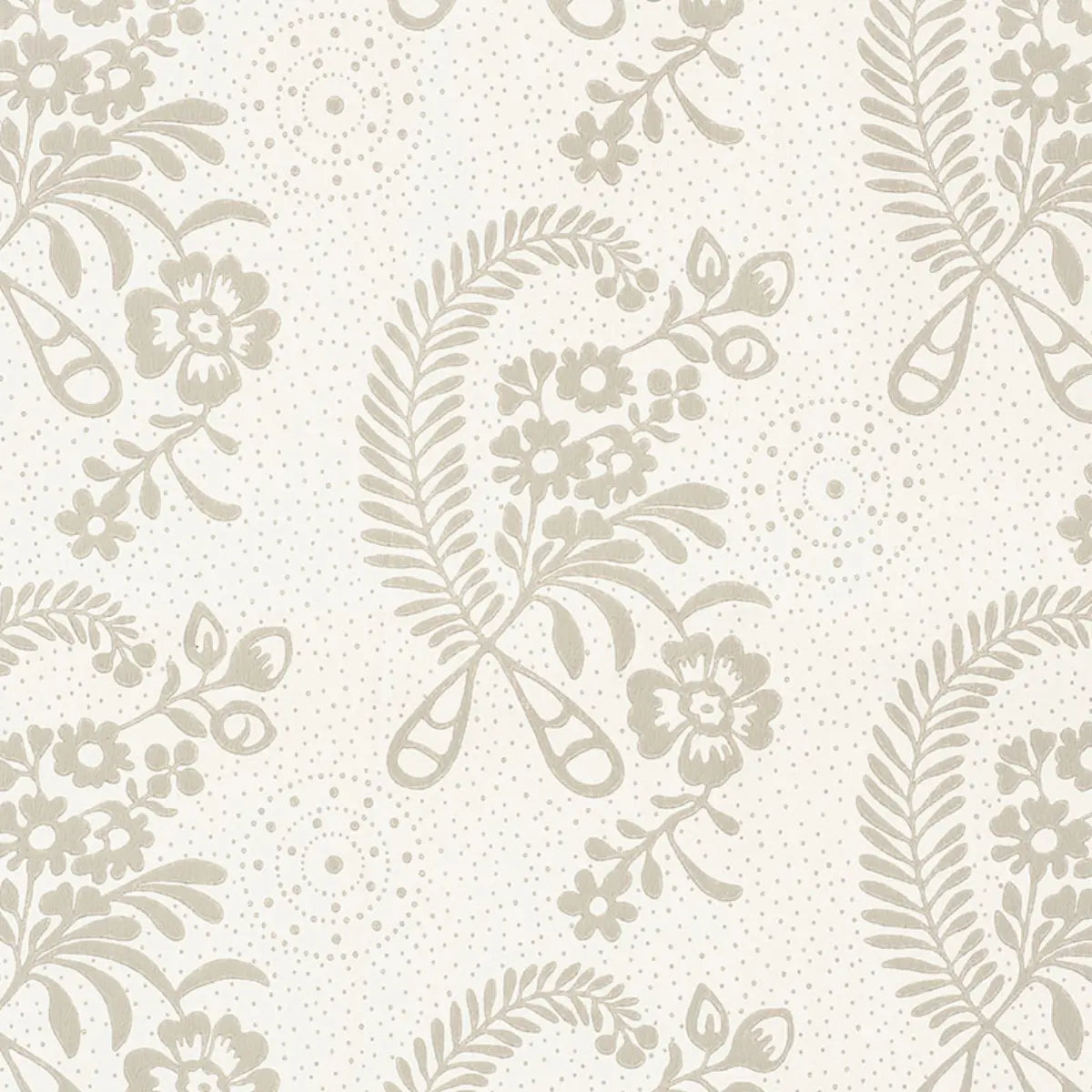 Millicent Wallpaper - Grisaille