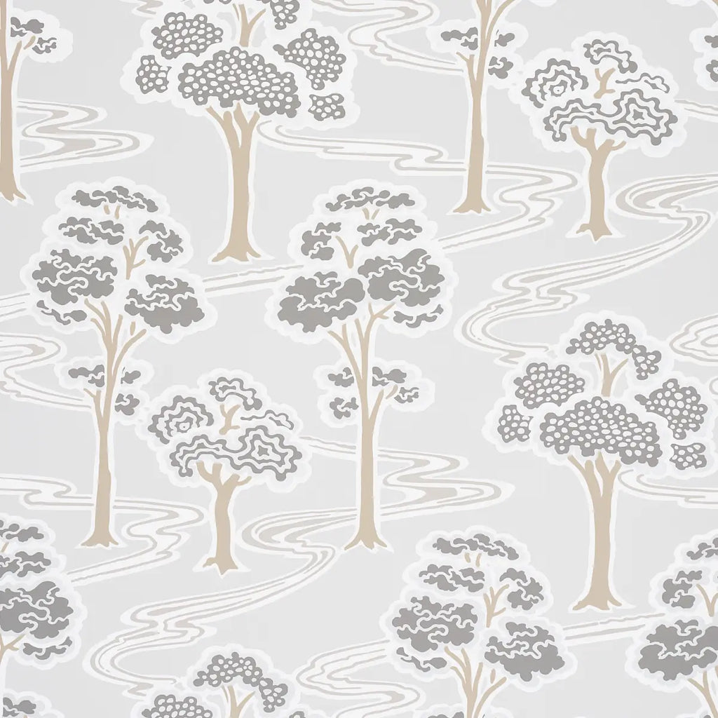 Tree River Wallpaper - Moonstone