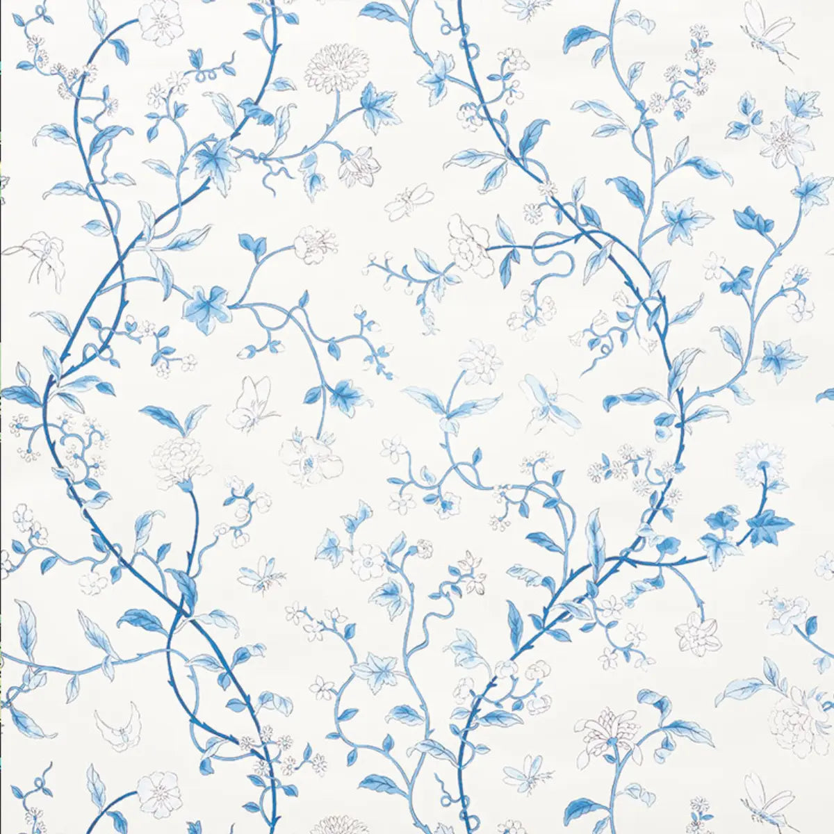 Floraison Wallpaper - Porcelain