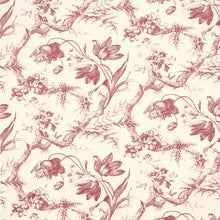 Load image into Gallery viewer, Toile De Fleurs Wallpaper - Rouge