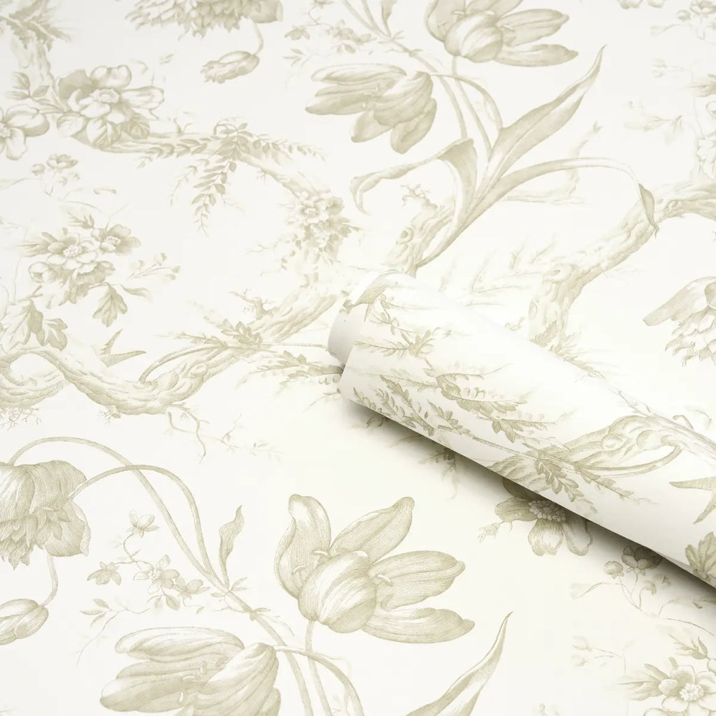 Toile De Fleurs Wallpaper in an interior setting