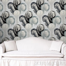 Load image into Gallery viewer, Plumes Wallpaper in an interior setting