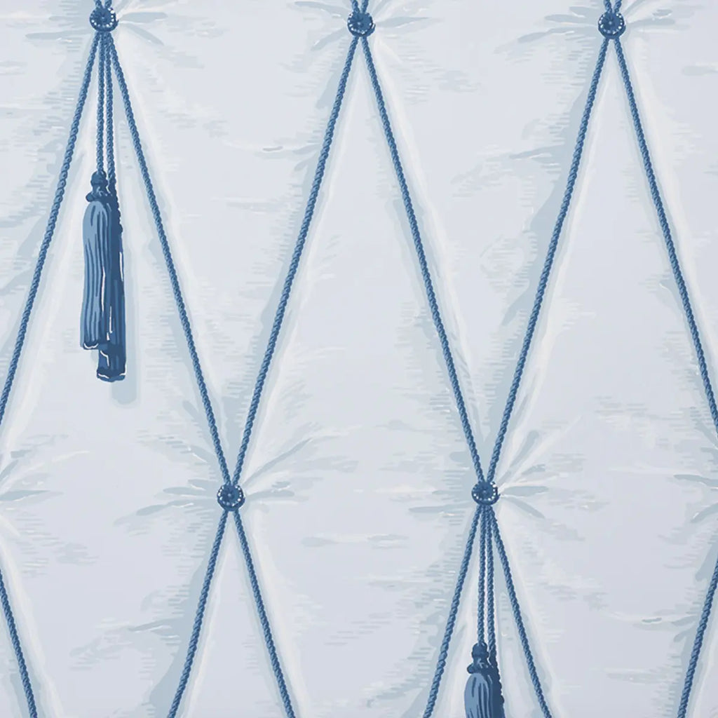 Drapery Wallpaper - Blue