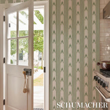 Load image into Gallery viewer, Santa Barbara Ikat Wallpaper in an interior setting