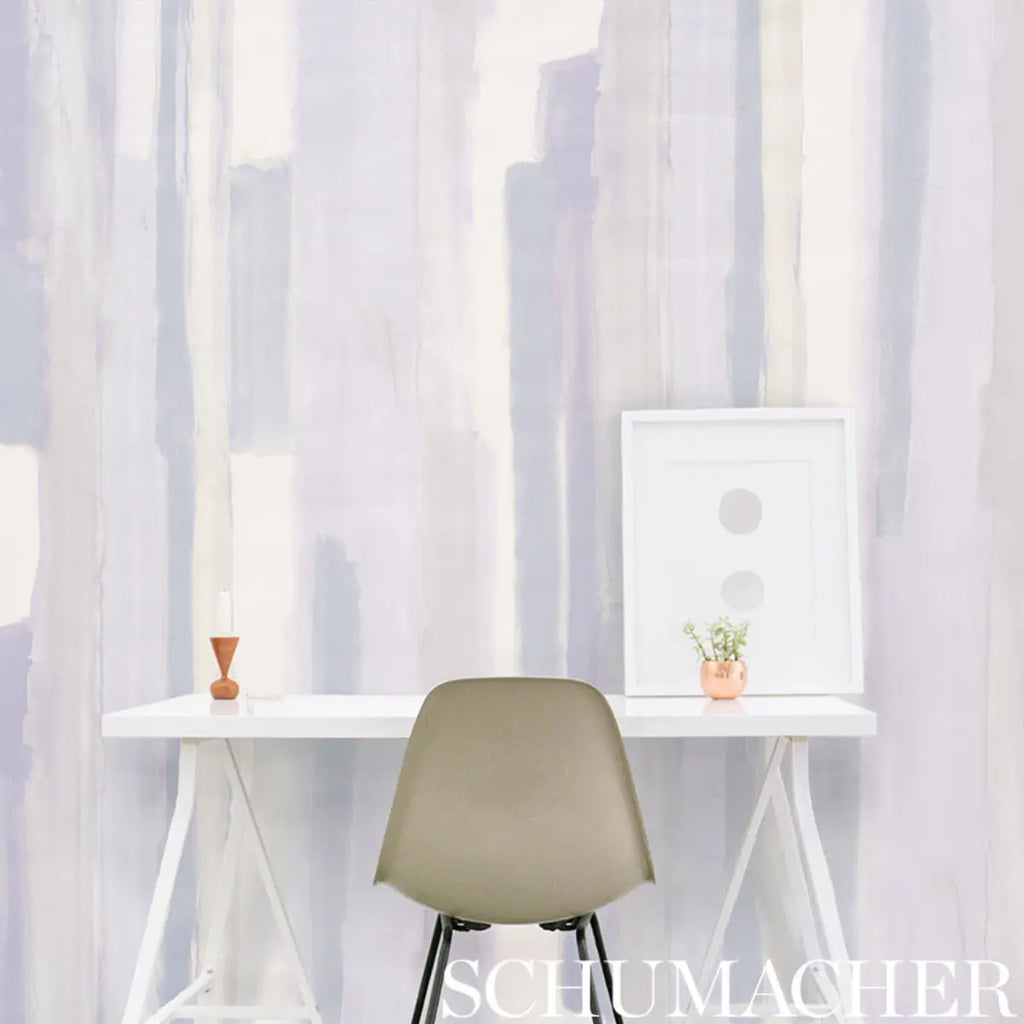 Watercolor Wallpaper in an interior setting