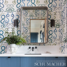 Load image into Gallery viewer, Giove Wallpaper in an interior setting