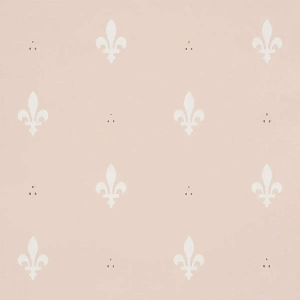 Fleur De Lis Wallpaper - Blush