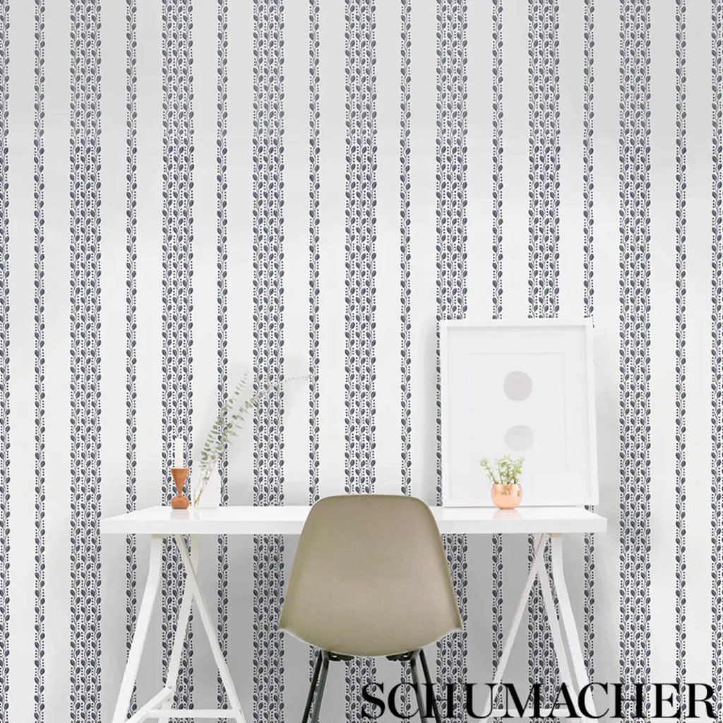 Lillian Vine Wallpaper in an interior setting