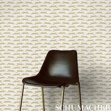 Load image into Gallery viewer, Leaping Leopards Wallpaper in an interior setting