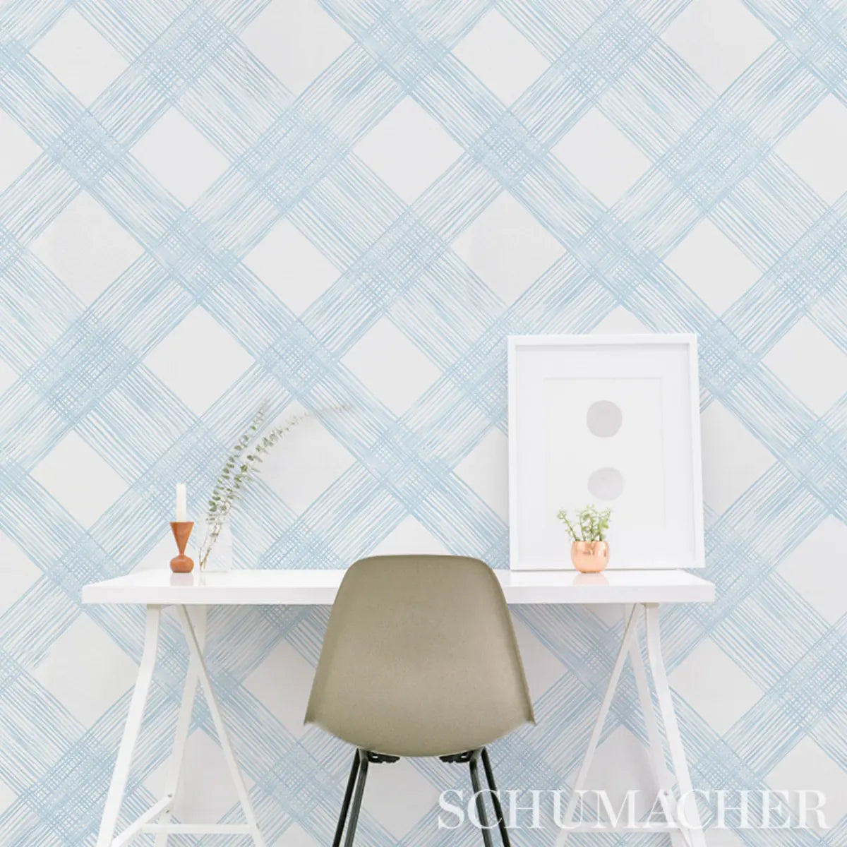 Traverse Wallpaper in an interior setting