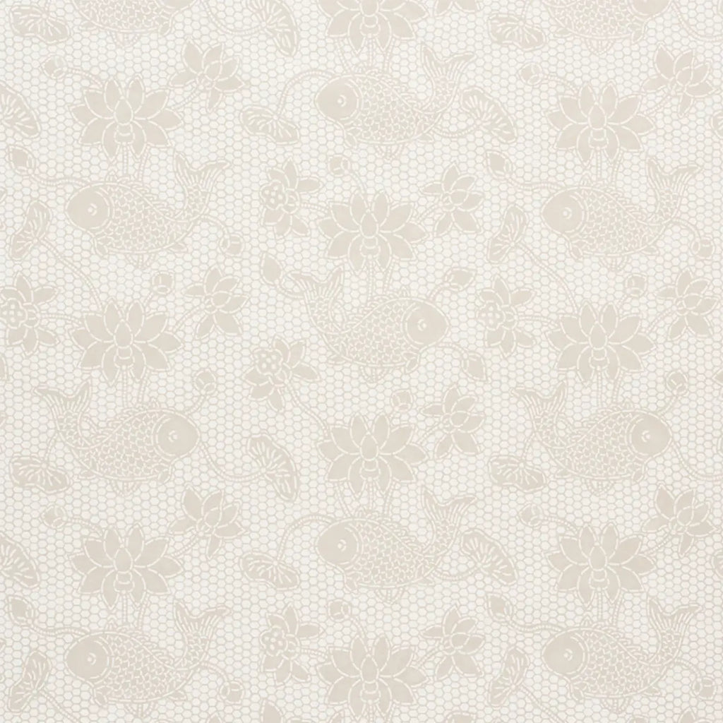 Lotus Batik Wallpaper - Natural