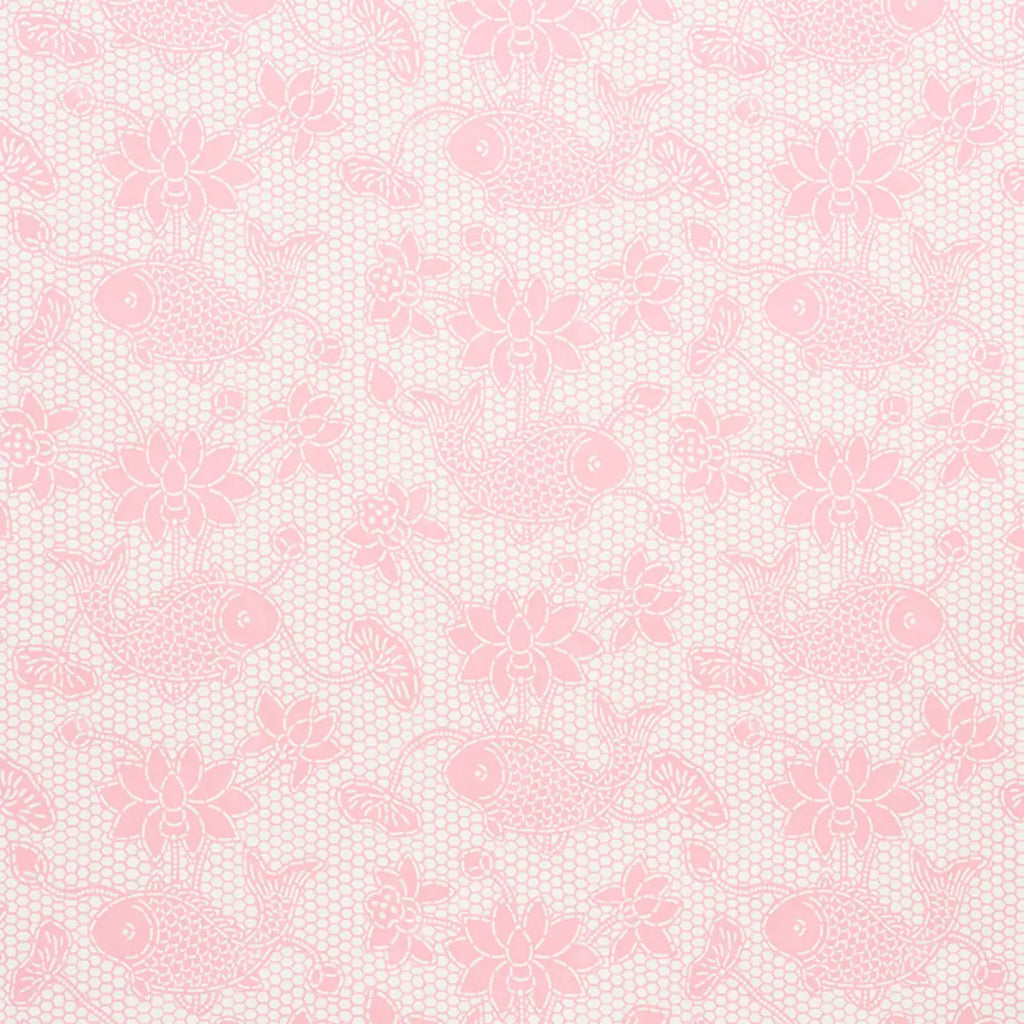 Lotus Batik Wallpaper - Pink