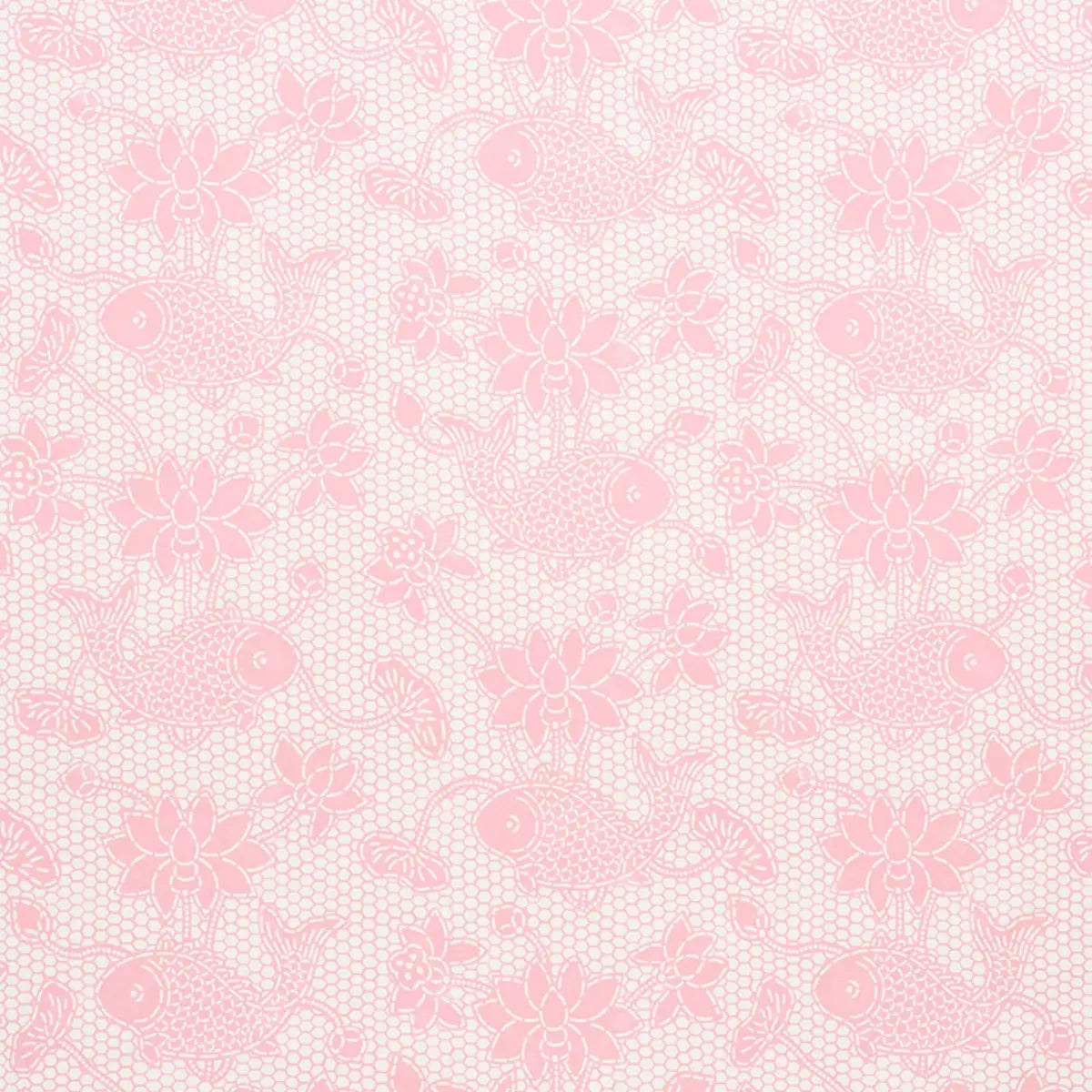 Lotus Batik Wallpaper - Pink