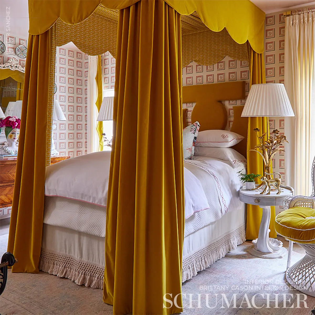 Marcel Wallpaper in an interior setting