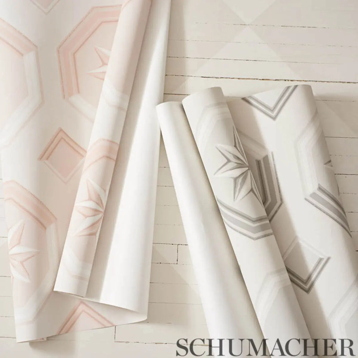Augustus Wallpaper in an interior setting
