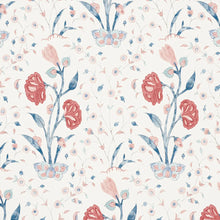 Load image into Gallery viewer, Khilana Floral Wallpaper - Delft &amp; Rose