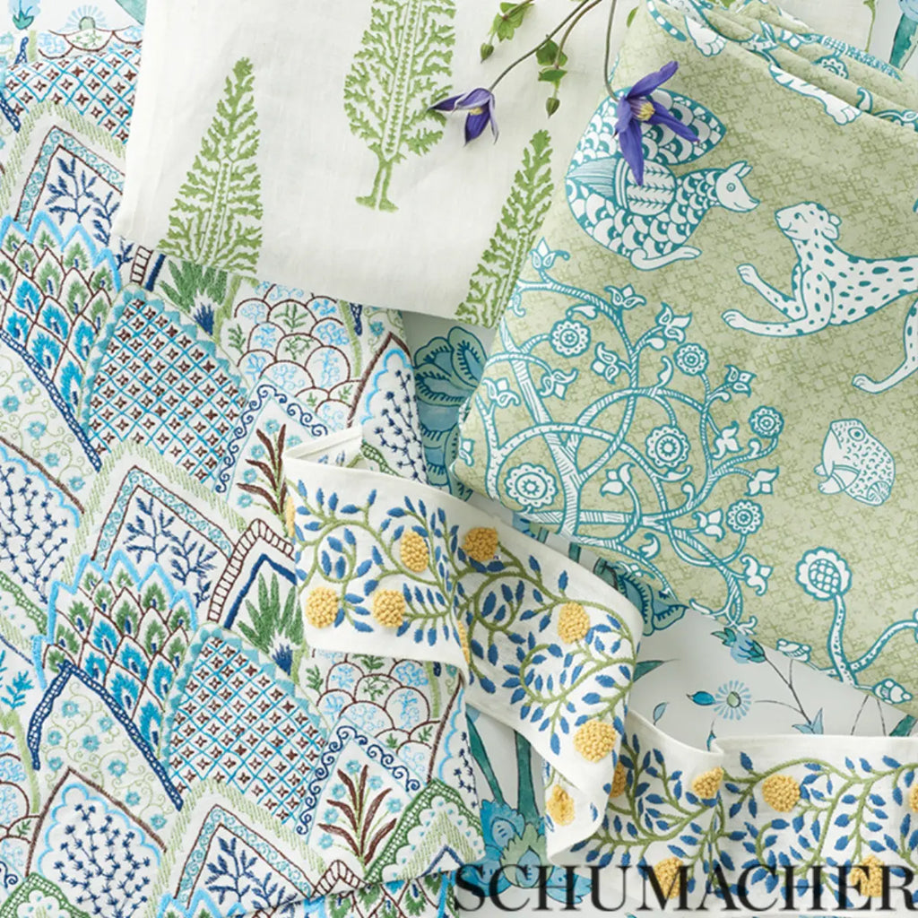 Khilana Floral Wallpaper in an interior setting