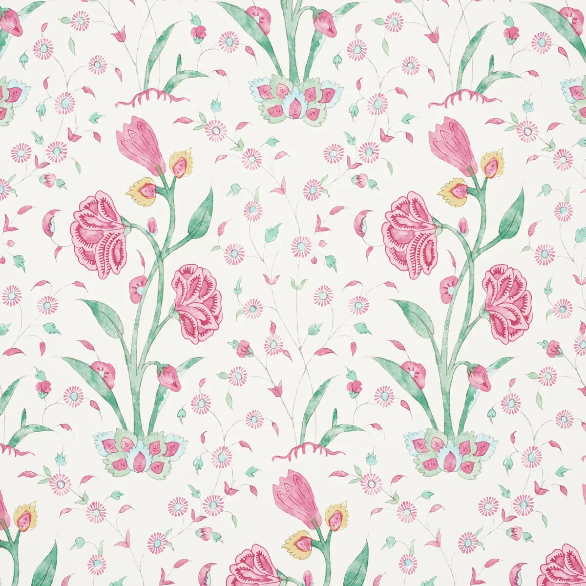 Khilana Floral Wallpaper - Pink