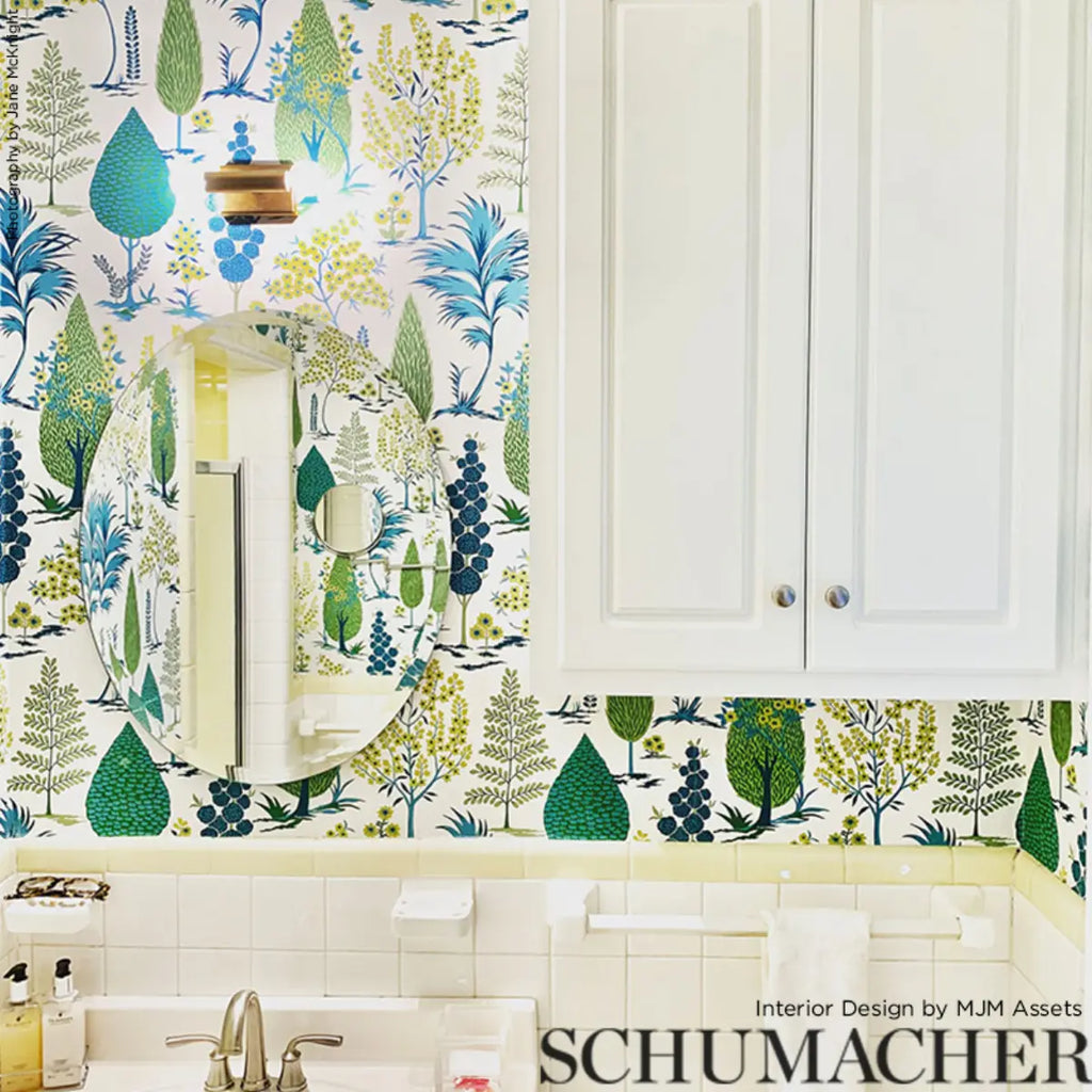 Pandora Wallpaper in an interior setting