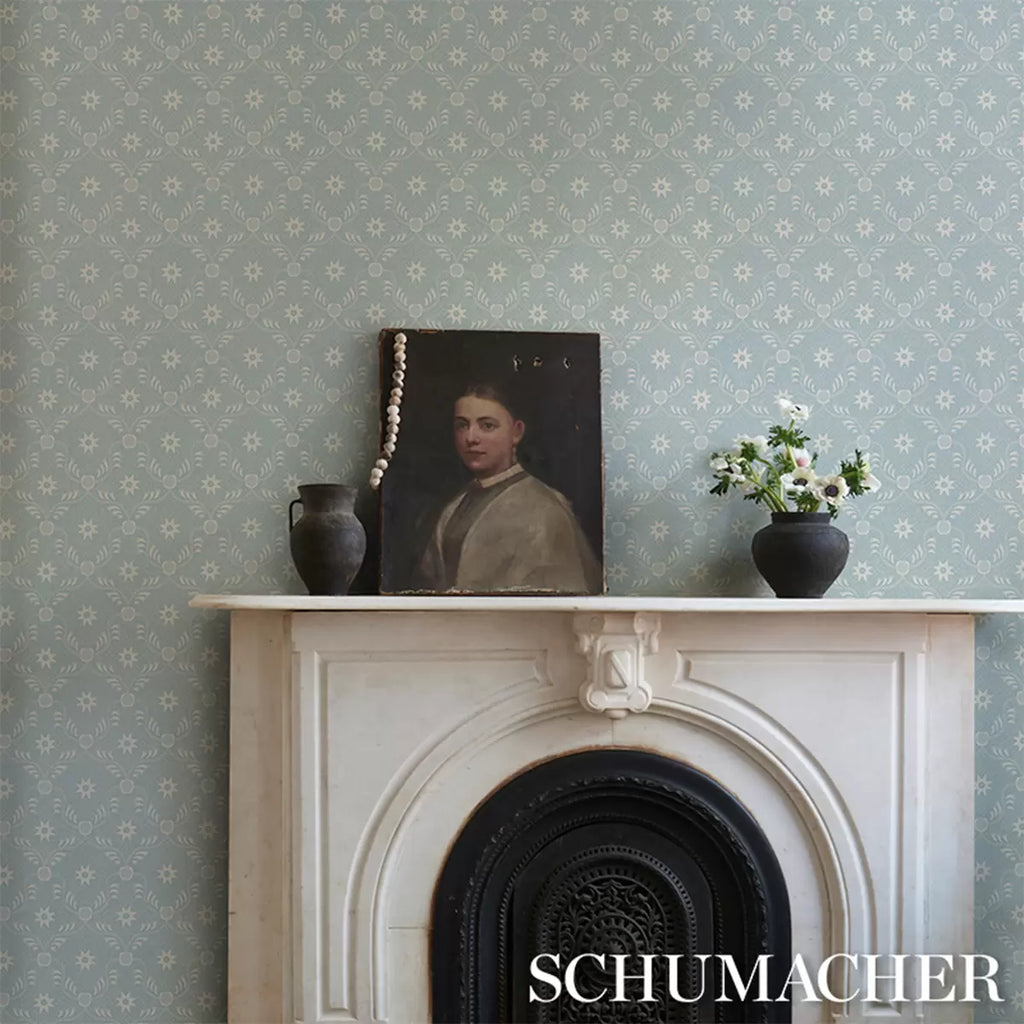 Lancaster Wallpaper in an interior setting